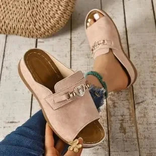 Oyline | Orthopedic Heart Wedge Heel Sandals™